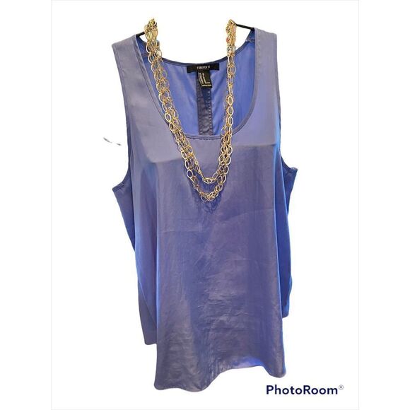 Woman’s SZ M Forever 21 Lavender Purple Sleeveless Summer Stylish Top - Picture 1 of 3